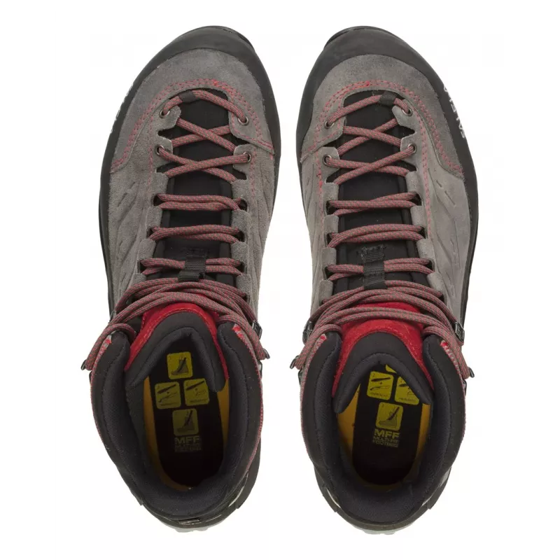 Salewa MTN Trainer Mid GTX pieaugušajiem vīriešiem ogles, pelēks, sarkans