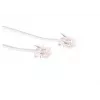 Telefona kabelis Microconnect MPK181W RJ11 RJ11 1m Balts