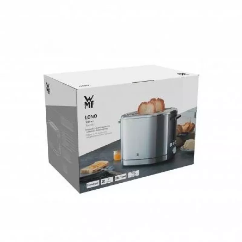 Tosteris WMF Bueno Pro 6 — 2 šķēlēm, 870 W, sudraba/melns