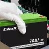 Qoltec 53076 AGM akumulators | 12V | 7Ah | Drošība