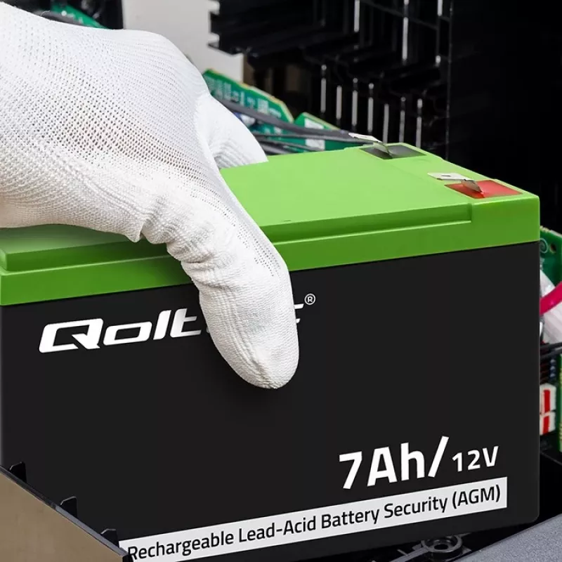 Qoltec 53076 AGM akumulators | 12V | 7Ah | Drošība