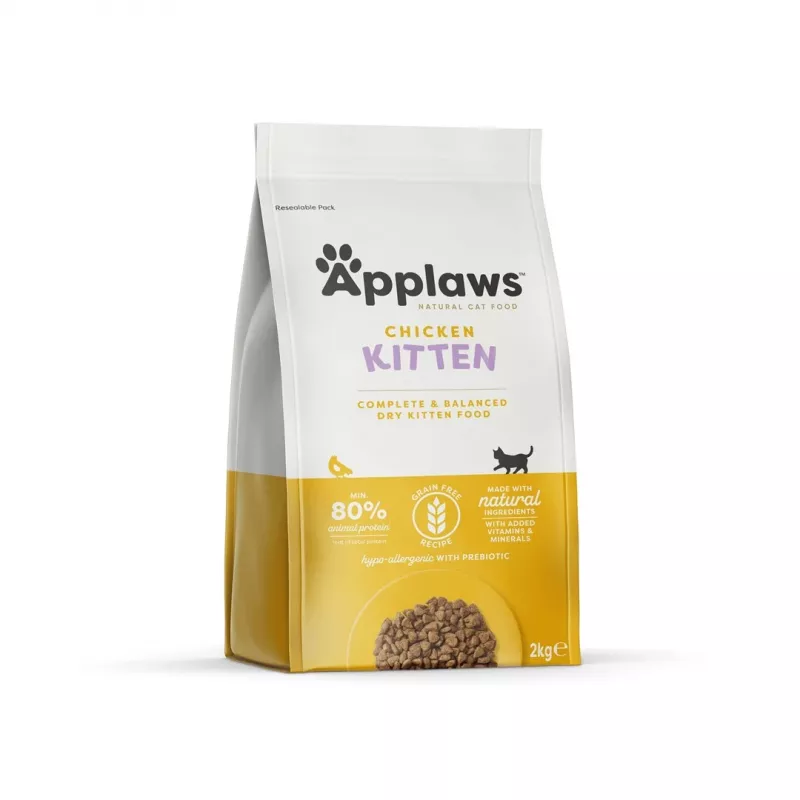 Applaws Kitten sausā kaķu barība, vista, 2 kg