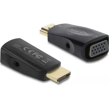 DELOCK HDMI–VGA adapteris ar 3,5 mm audio un USB strāvas kabeli — modelis 61082