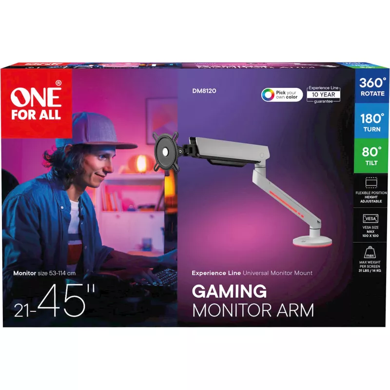 One For All DM8120 Experience-line VESA stiprinājuma komplekts LCD displejs 21-45 RGB