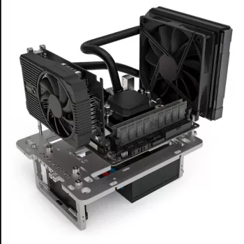 Streacom benchtable BC1 Mini V2 titan — kompakts testēšanas galds ar ATX saderību