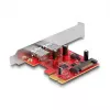 DeLOCK PCI Express x1 karte uz 2 x USB 5 Gbps Type-A sievišķā, zema profila