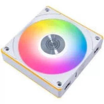 120 mm korpusa ventilators Lian Li UNI FAN CL Wireless — balts, bezvadu RGB vadība, saderīgs ar virknes savienošanu