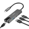 USB3.2 Gen1 centrmezgls, 3 portu ar 2.5G Ethernet