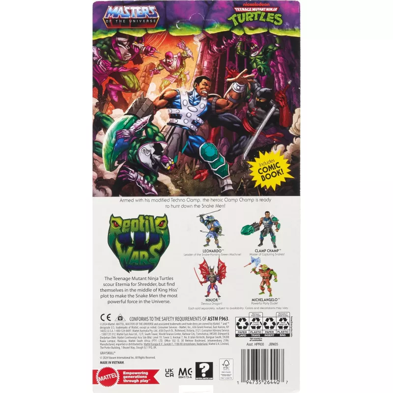 Action figure MATTEL MotU Origins Clamp Champ JBN05 — kolekcionējama rotaļlieta, viena figūriņa