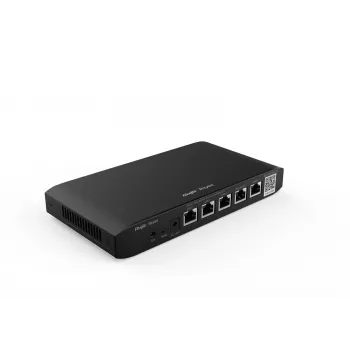 Bezvadu maršrutētājs RUIJIE RG-EG105G-V3 Dual Band Wi‑Fi 5, 2 kodoli, 128 MB RAM, 32 MB zibatmiņa, 4 LAN + 2 WAN Gigabit porti, melns