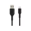 Pīts USB–Lightning kabelis 15 cm melns