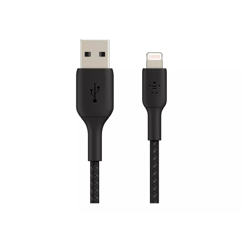 Pīts USB–Lightning kabelis 15 cm melns