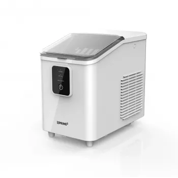 Portable ice cube maker PRIME3 SIM31 — 1.7 L tvertne, 12 kg/24h, 120 W, R600A, sudraba