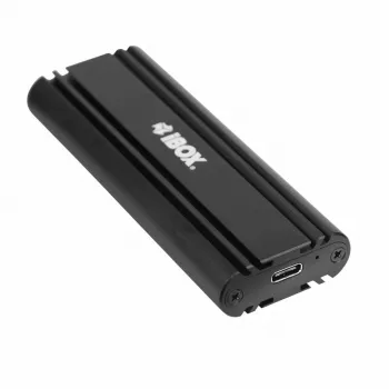 SSD korpuss IBOX HD-07 1x M.2 diskam, USB 3.2 Gen 2 (10 Gbit/s), USB-C, melns