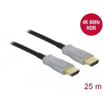 Aktīvais optiskais HDMI kabelis 4K 60 Hz 25 m DeLOCK 85016