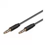 Wentronic Goobay 3,5 mm ligzdas savienojuma kabelis, melns, 1 m — 3,5 mm ligzdas spraudnis (4 kontaktu, stereo) > 3,5 mm ligzdas spraudnis (4 kontaktu, stereo) (63826)