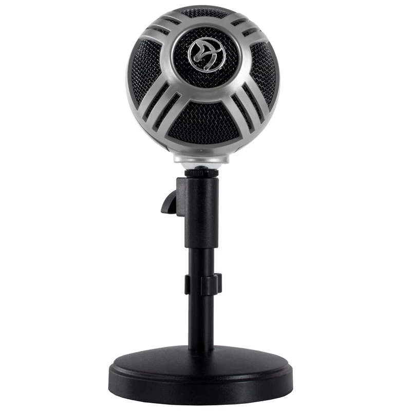 Arozzi Sfera galda mikrofons, USB - hroms