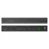Video sienas kontrolieris DIGITUS DS-55358 — 4 displeji, līdz 4K (3840×2160) @30Hz, DisplayPort 1.2a, metāla korpuss, pogu vadība