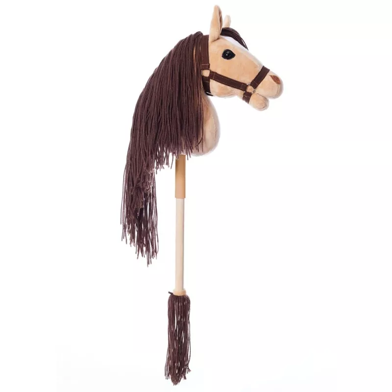 Zirgs uz kociņa HOPPIHORSE Hobby Horse A3 bēšs