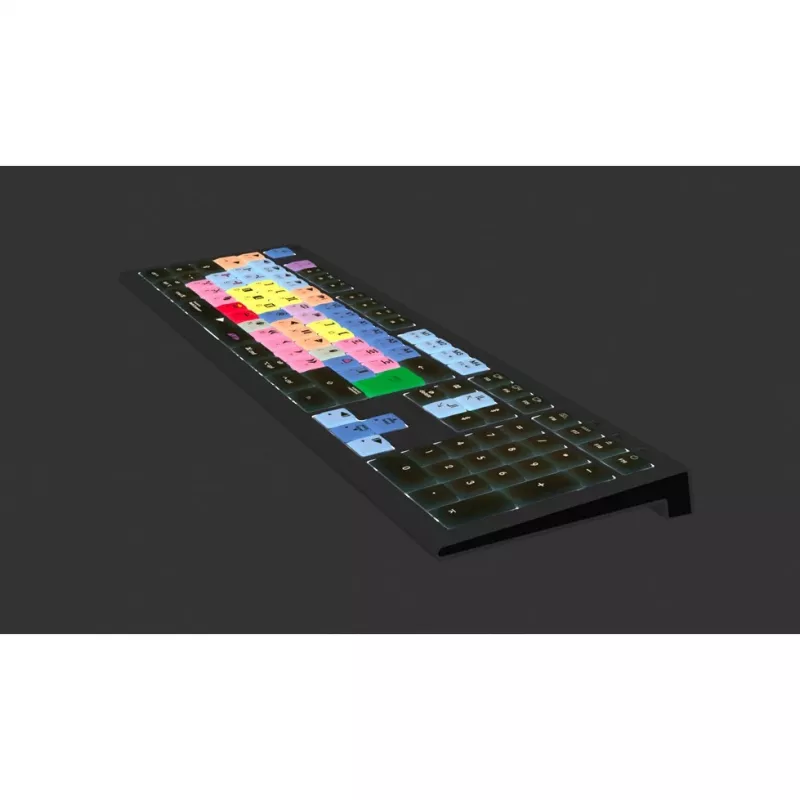 Logickeyboard LKB-MCOM4-A2M-UK tastatūra USB QWERTY angļu melna (LKB-MCOM4-A2M-UK)