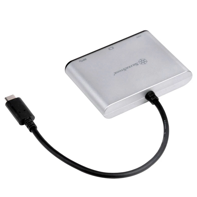 Ārējais video adapteris SILVERSTONE CH7517 USB-C uz VGA (Chrontel CH7517) ārējā displeja savienojums