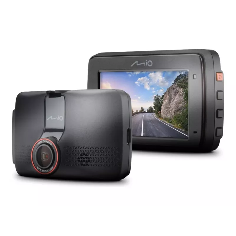 Auto kamera MIO MiVue 802, 2560×1440 QHD 140° 60 kadri/s, 2,7 collu displejs, baterija/USB, microSD līdz 128GB, G-trieciens, sadursmes noteikšana
