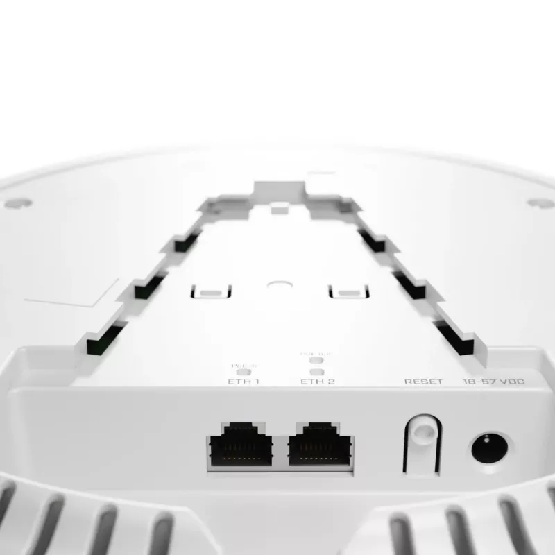 Piekļuves punkts MikroTik cAP ax griestu montāžai Wi‑Fi 6 divu joslu 2.4 GHz/5 GHz, 1774 Mbps, 2x RJ45, IP20, RouterOS