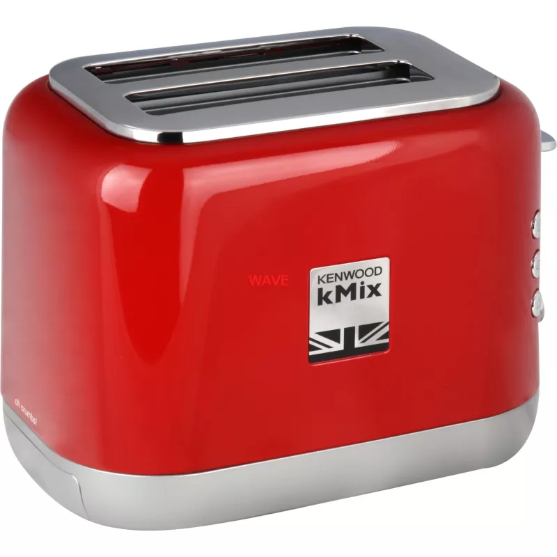 Kenwood TCX751RD 2-šķēļu tosteris 900 W, metāla korpuss, sarkans, 160×272×257 mm