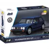Cobi Volkswagen Golf GTI (1976–1983) konstruktors, zils, 1:35, 68 detaļas