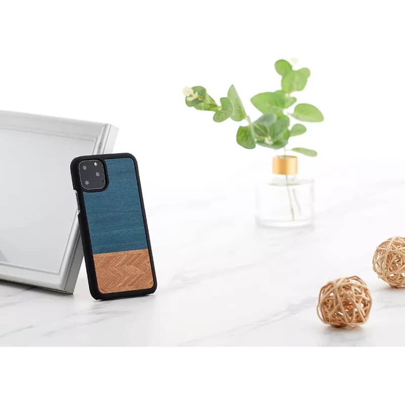 Viedtālruņa maciņš man and wood iPhone 11 Pro — džinsa melns