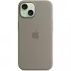 Silikona maciņš ar MagSafe iPhone 15 - māla krāsa