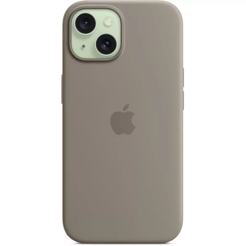 Silikona maciņš ar MagSafe iPhone 15 - māla krāsa