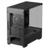 PC Midi Tower DeepCool CG380 3F — Melna, 235×437×451 mm, 2x120 mm sānu + 1x120 mm aizmugurējie ventilatori, apakšējais barošanas bloks, 2,5 collu/3,5 collu HDD