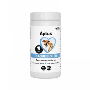 APTUS Plaque Buster Veselīgi zobi un smaganas - uztura bagātinātājs suņiem un kaķiem – 200 g