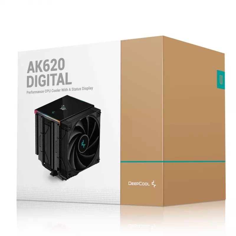 DeepCool AK620 DIGITAL procesora gaisa dzesētājs 12 cm Melns 1 gab.