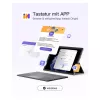 inateck Klaviatūra Surface pelēka, Sureface GO 1-4 Com. QWERTZ