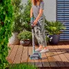 akumulatora daudzfunkciju tīrītājs AquaBrush Patio 18V P4A solo, cieto grīdu tīrītājs Pelēks/tirkīza, bez akumulatora un lādētāja, POWER FOR ALL ALLIANCE