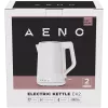AENO Elektriskā tējkanna EK2: 1850-2200W, 1,5L, Strix, dubultsienas, nesildošs korpuss, automātiska izslēgšanās, aizsardzība pret sausu tvertni