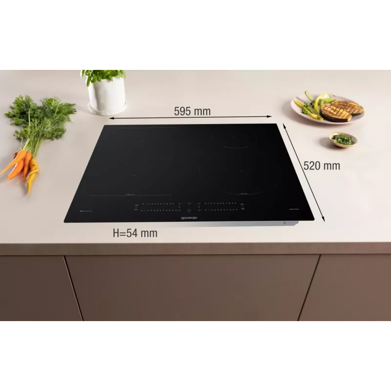 Gorenje GI6432BCWF Melns Built-in 60 cm Zone induction hob 4 zone(s)