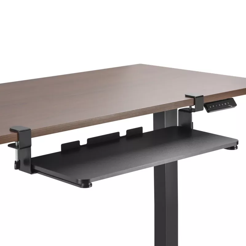 Maclean MC-839 Bīdāmā tastatūras platforma | Zemgalda atvilktne tastatūrai un pelei | Skavas tipa tastatūras paliktnis | Ergonomisks darbstacijas risinājums