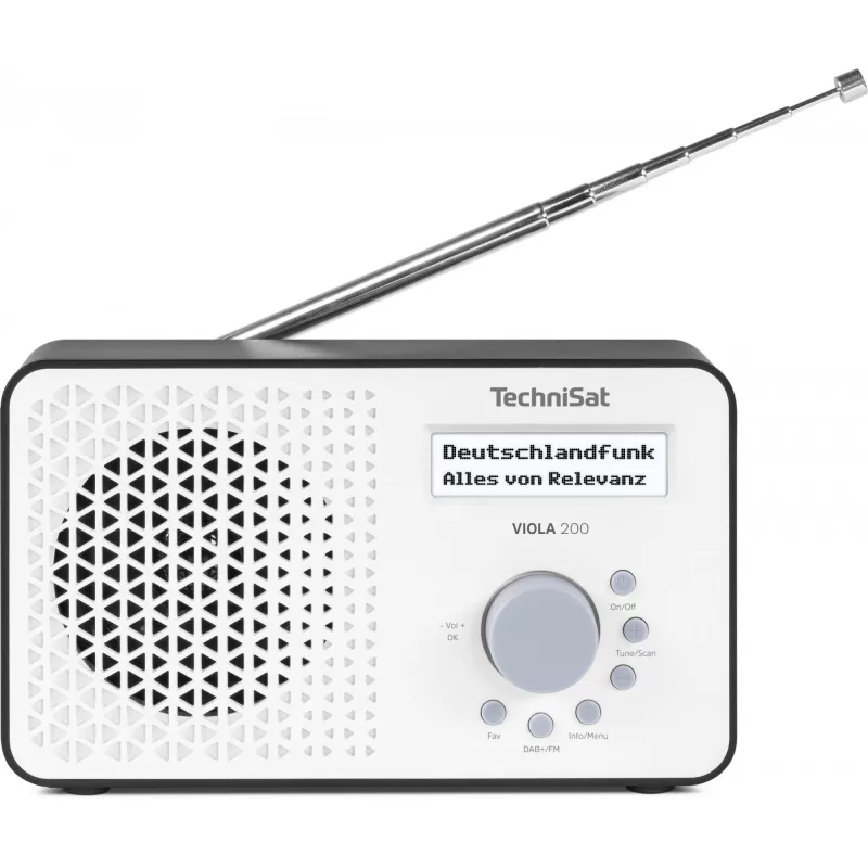TV uztvērējs TECHNISAT VIOLA 200 balts/melns HD DVB‑S2
