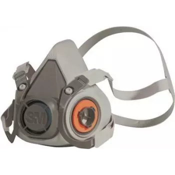 3M pusmaskas respirators 6200, M izmērs (7000146847)