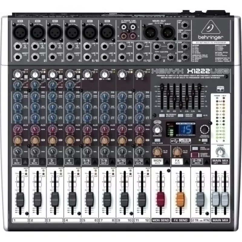 Behringer X1222USB audio mikseris 4 kanāli