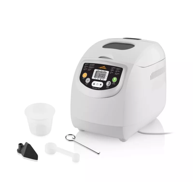 Maizes cepējs ETA DELICCA 600 W, max 1 kg kukulis, balts, programmas: bezglutēna, saldā, baltmaize, pilngraudu