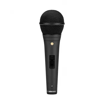 Dinamiskais skatuves mikrofons RODE M1-S — 75–18000 Hz, -56 dB jutība, 320 Ω izejas pretestība, 187 mm, 360 g, melns