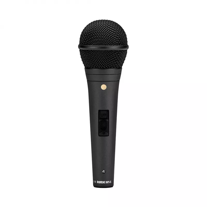 Dinamiskais skatuves mikrofons RODE M1-S — 75–18000 Hz, -56 dB jutība, 320 Ω izejas pretestība, 187 mm, 360 g, melns