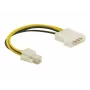 DeLOCK kabelis P4 vīrišķais Molex 4pin vīrišķais Daudzkrāsains 0,13 m