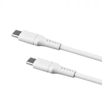 Fiksēts šķidrā silikona kabelis FIXDLS-CC12-WH 60W Balts USB datu kabelis