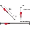 Bessey STE370 griestu un montāžas balsts, sudraba/sarkans, 2070-3700 mm, ar sūkņa rokturi