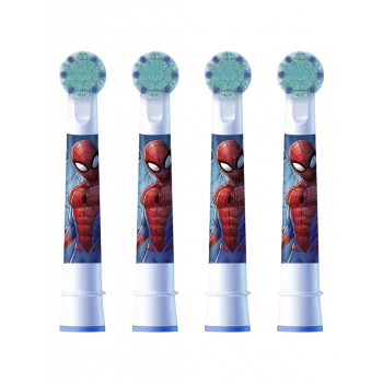 Oral-B EB10-4 Kids Spiderman rezerves birstes uzgaļi, 4 gab.